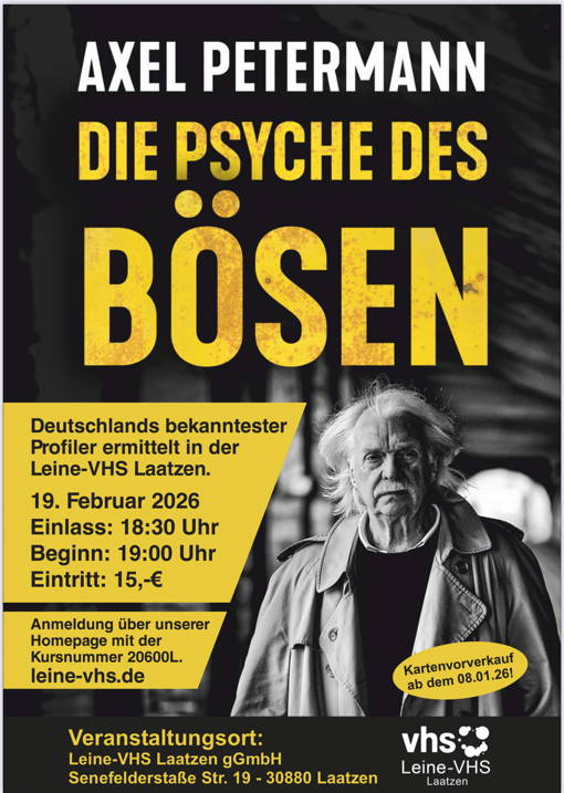 Lesung: Die Psyche des Bösen