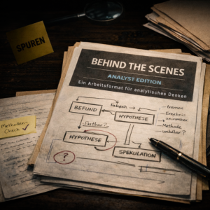 Behind the Scenes – Analyst Edition