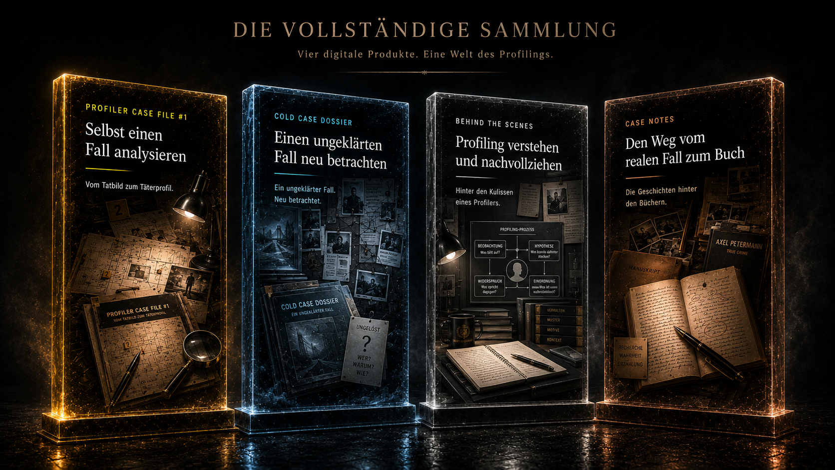Die vollständige Sammlung mit Profiler Case File, Cold Case Dossier, Behind the Scenes und Case Notes